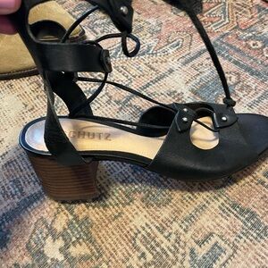 schutz gladiator sandal pair